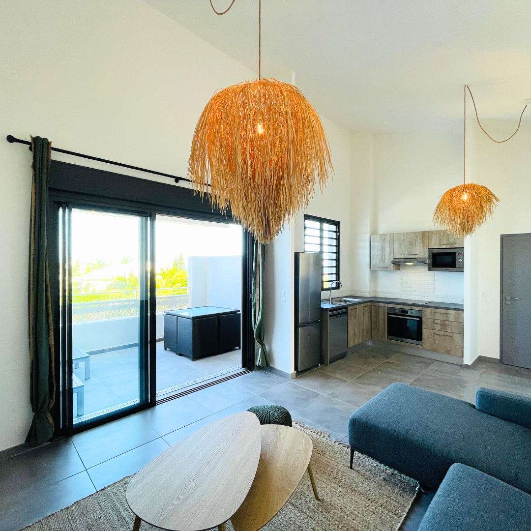 Appartement T2 neuf pour investir à La Saline Les Bains avec vue mer et garage