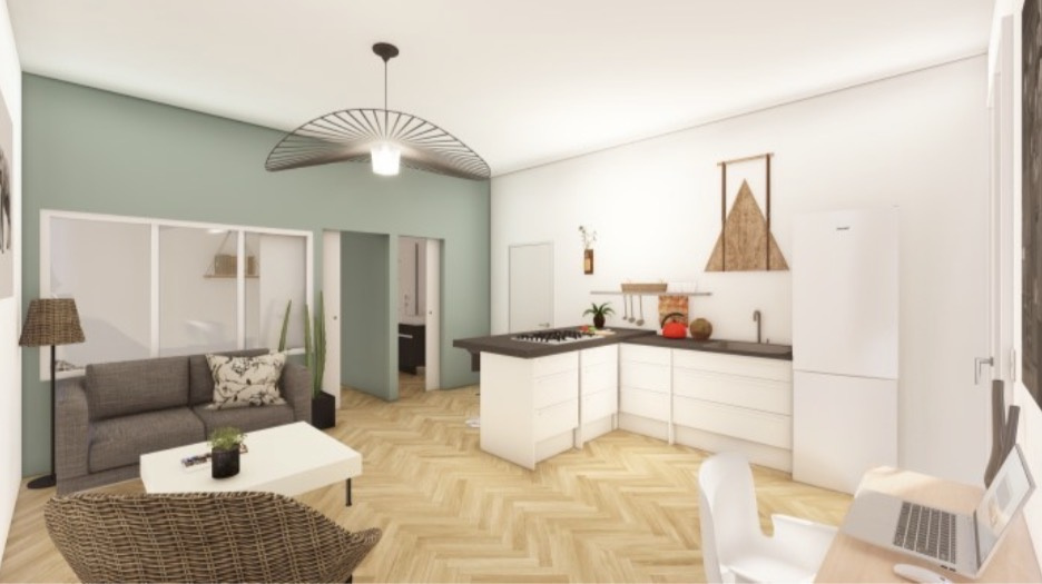 NIORT (HYPER CENTRE) - T2 NEUF avec mezzanine AVENUE VERDUN - IMMEUBLE EN PIERRE CLASSÉ